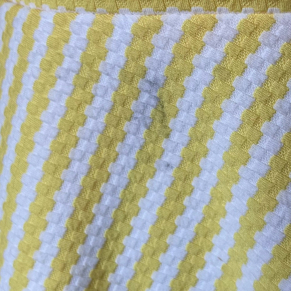 Anthropologie Hutch Molly Striped Yellow White Bow Spaghetti Strap Dress EUC XS - Picture 7 of 12